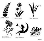 Çiçek Melek 6 Adet Geçici Dövme Şablonu Sadece Desen