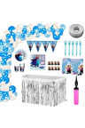 Frozen Elsa Karlar 8 Kişilik Doğum Günü Parti Seti Konsepti Elsa Parti Malzemeleri