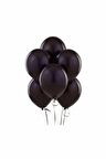 Metalik Siyah Balon 40 Adet 12 İnc Lateks Balon