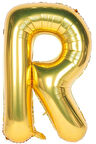 Folyo R Harfi Balon 36 Cm Gold Altın Küçük Boy 16inc Folyo Balon