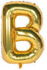 Folyo B Harfi Balon 36 Cm Gold Altın Küçük Boy 16inc Folyo Balon
