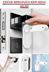 Kapı Kolu Kilidi Çocuk Koruyucu Güvenlik Kilit Kapı Açma Önleyici Engelleyici Kapı Kolu Kilidi