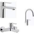 Artema Fold S Lavabo+Banyo+Mutfak Batarya Seti