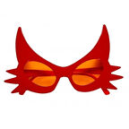 Kırmızı Renk Bıyık Tasarımlı Kedi Gözlüğü