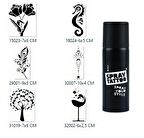 Zarif Ruhlu Spray Tattoo Geçici Sprey Dövme Seti