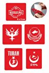 Türklük Modelleri Dövme Şablonu Kına Deseni