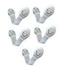 20 adet Bebek Çocuk Güveninlik Seti Kapak Dolap Çekmece Kilidi 10+10 Adet Çok Amaçlı cırtlı bez kilit yüksek yapıştırma yüksek kalite beyaz+pembe