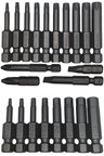 rico Matkap Uçları Torx Alyan Düz Yıldız 22 Parça 50 Mm Manyetik Mıknastıslı Orjinal Çelik