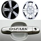 Spark Kapı Kolu Jant Sticker (10 Adet) Etiket Yapıştırma Z173