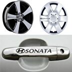 Sonata Kapı Kolu Jant Sticker (10 Adet) Etiket Yapıştırma Z170
