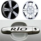 Rio Kapı Kolu Jant Sticker (10 Adet) Etiket Yapıştırma Z155