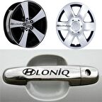 Loniq Kapı Kolu Jant Sticker (10 Adet) Etiket Yapıştırma Z115