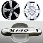 i40 Kapı Kolu Jant Sticker (10 Adet) Etiket Yapıştırma Z90