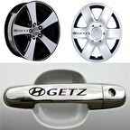 Getz Kapı Kolu Jant Sticker (10 Adet) Etiket Yapıştırma Z80