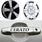 Cerato Kapı Kolu Jant Sticker (10 Adet) Etiket Yapıştırma Z42
