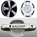 Baleno Kapı Kolu Jant Sticker (10 Adet) Etiket Yapıştırma Z21