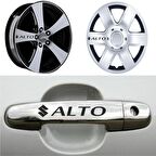 Alto Kapı Kolu Jant Sticker (10 Adet) Etiket Yapıştırma Z8