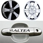 Altea Kapı Kolu Jant Sticker (10 Adet) Etiket Yapıştırma Z7