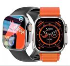 Hw8 Ultra Çift Kordon 49mm - Siri Nfc Bluetooth Arama Konuşma - İos & Android Uyumlu Akıllı Saat