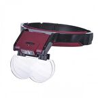 Nikula- Lens Takmalı 4 Lens , Led Lambalı Şapka Tip Büyüteç