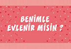 Pembe Benimle Evlenirmisin Afişi 200x100