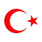 Ay Yıldız Sticker 17x17 Cm Kırmızı