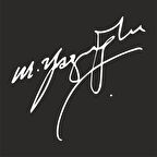 Muhsin Yazıcıoğlu İmza Sticker17x17 Cm Beyaz