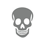 Kuru Kafa Sticker17x17 Cm Gri