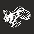 Kartal Sticker17x17 Cm Beyaz