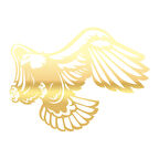 Kartal Sticker17x17 Cm Gold