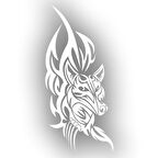 Kurt Sticker 17x17 Cm Beyaz