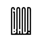 Good Bad Sticker17x17 Cm Siyah