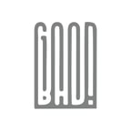 Good Bad Sticker17x17 Cm Gri