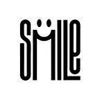 Smile Sticker  17x17 Cm Siyah