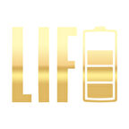 Life Batarya Sticker 17x17 Cm Gold
