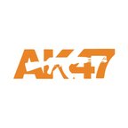 ak47 sticker 17x17 Cm Turuncu