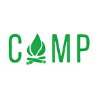 Kamp Yazı Sticker 17x17 Cm Yeşil
