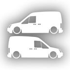 Basık Ford Connect Sticker 17x17 Cm Beyaz