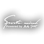 Sports Mind Audi A4 Sports Sticker 17x17 Cm Beyaz