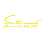 Sports Mind Audi A4 Sports Sticker 17x17 Cm Sarı