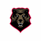 Kızgın Ayı Sticker 10x10 cmRenkli Sticker