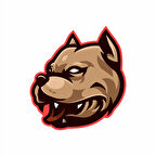 Pitbull 2 Sticker 10x10 cmRenkli Sticker