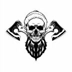 Kurukafa 7 Sticker 10x10 cmRenkli Sticker