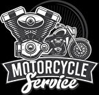 Motorcycle Service Sticker 10x10 cmRenkli Sticker