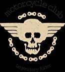 Motorcycle Club Sticker 10x10 cmRenkli Sticker