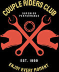Couple Riders Club Sticker 10x10 cmRenkli Sticker