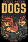 The Astro Dogs Sticker 10x10 cmRenkli Sticker