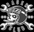 Racer Club Kurukafa Sticker 10x10 cmRenkli Sticker