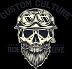 Kurukafa 12 Sticker 10x10 cmRenkli Sticker