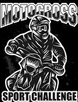 Motocross Sport Challenge Sticker 10x10 cmRenkli Sticker
